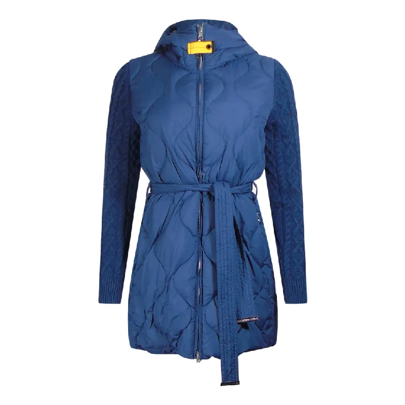 Parajumpers Lady Eclipse Navy Blue Hooded Long Jacket Denim Jacket Leather Jacket Suede Jacket Parajumpers Lady Eclipse Navy Blue Hooded Long Jacket Denim Jacket Leather Jacket Suede Jacket