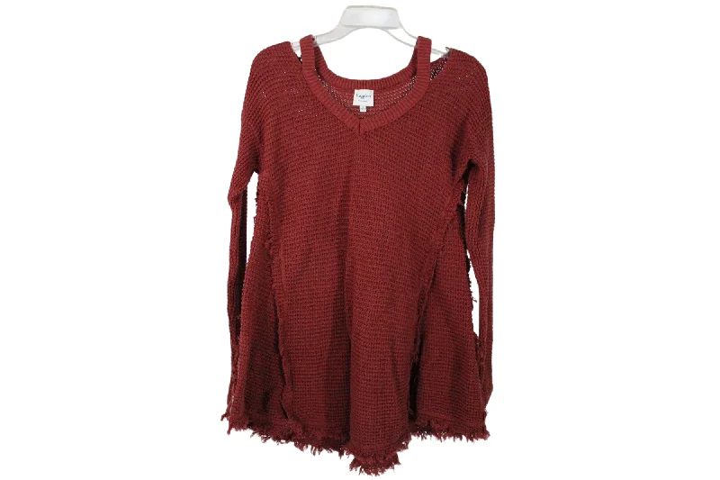 Hayden Terracotta Knit Sweater | S Jersey Fabric Tulle Fabric Batik Fabric