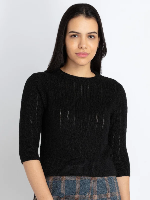Womens Solid Round Neck Sweater Zippered Buttoned Snapped