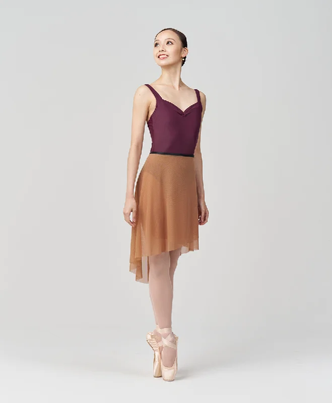 Long Flatter Wrap Skirt - Latte corduroy skirt durable