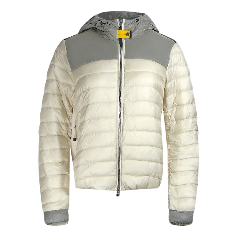 Parajumpers Zen White Down Jacket Tailored Jacket Straight Jacket A-Line Jacket