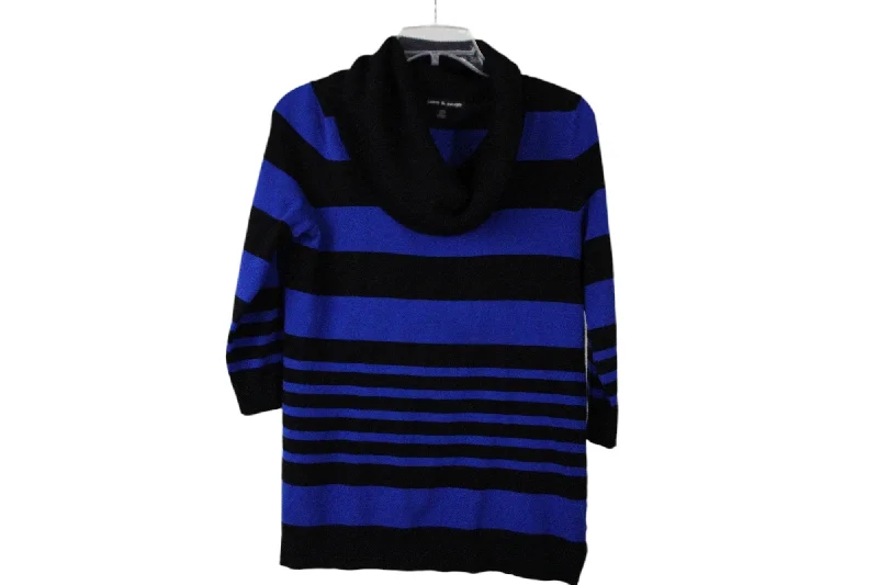 Cable & Gauge Blue Black Sweaters | M Casual Formal Business