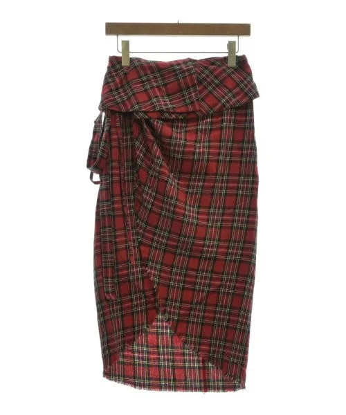 A.W.A.K.E.MODE Knee length skirts denim skirt classic