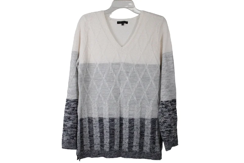 Napa Valley Color Blocked Sweater | M Anti-Pilling Anti-Shrink Durable