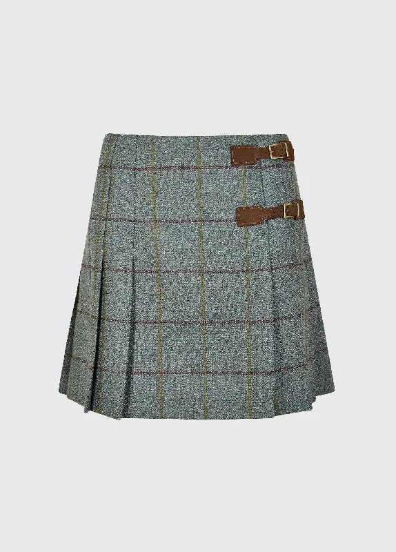 Blossom Tweed Skirt - Sorrel leather skirt refined
