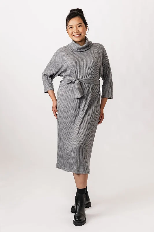 Salla Sweater Dress - PDF Pattern - Named Clothing High Neck Crew Neck V-Neck