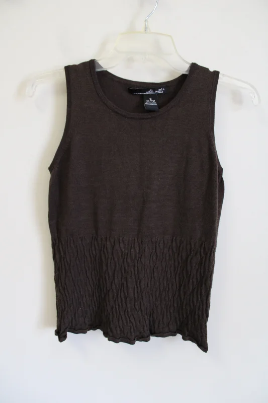 Willi Smith Brown Knit Sweater Tank | S Faux Fur Fabric Real Fur Fabric Shearling Fabric Willi Smith Brown Knit Sweater Tank | S Faux Fur Fabric Real Fur Fabric Shearling Fabric