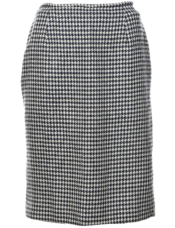 Dogtooth Skirt - S corduroy skirt durable