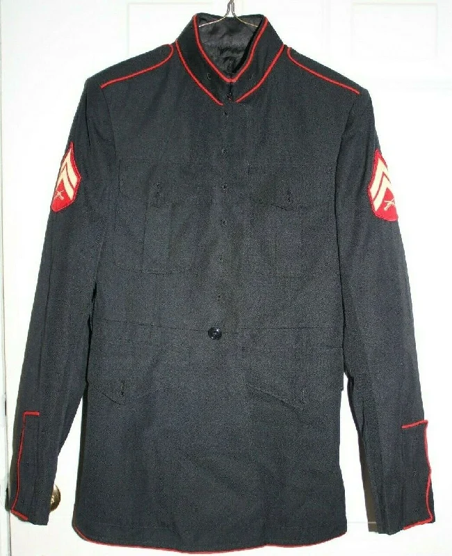 Authentic 39R USMC Dress Blue Jacket w/ Missing Buttons Wool Jacket Cashmere Jacket Tweed Jacket Authentic 39R USMC Dress Blue Jacket w/ Missing Buttons Wool Jacket Cashmere Jacket Tweed Jacket