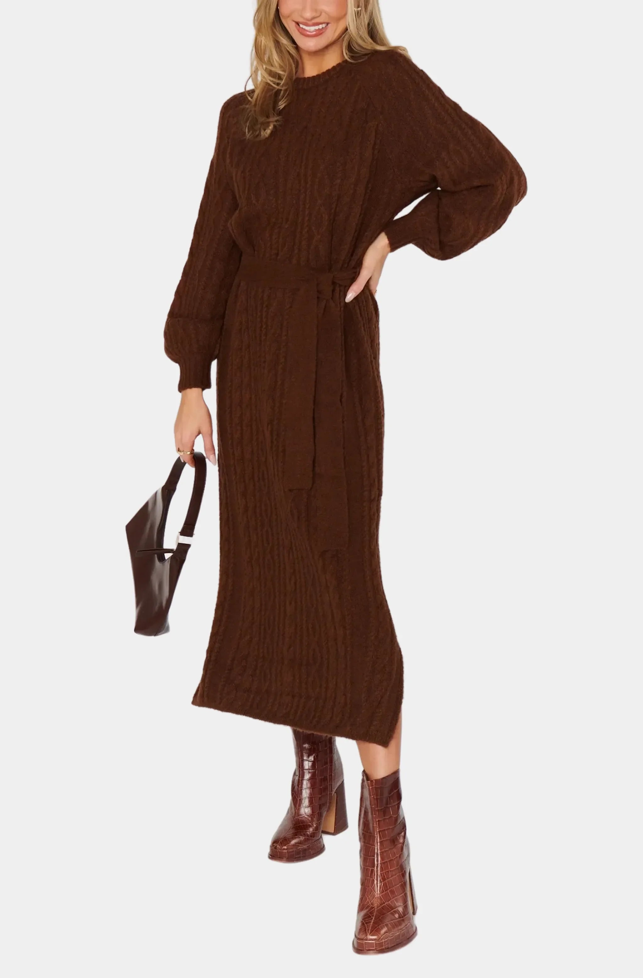 Barb Sweater Dress Mesh Sweater Canvas Denim
