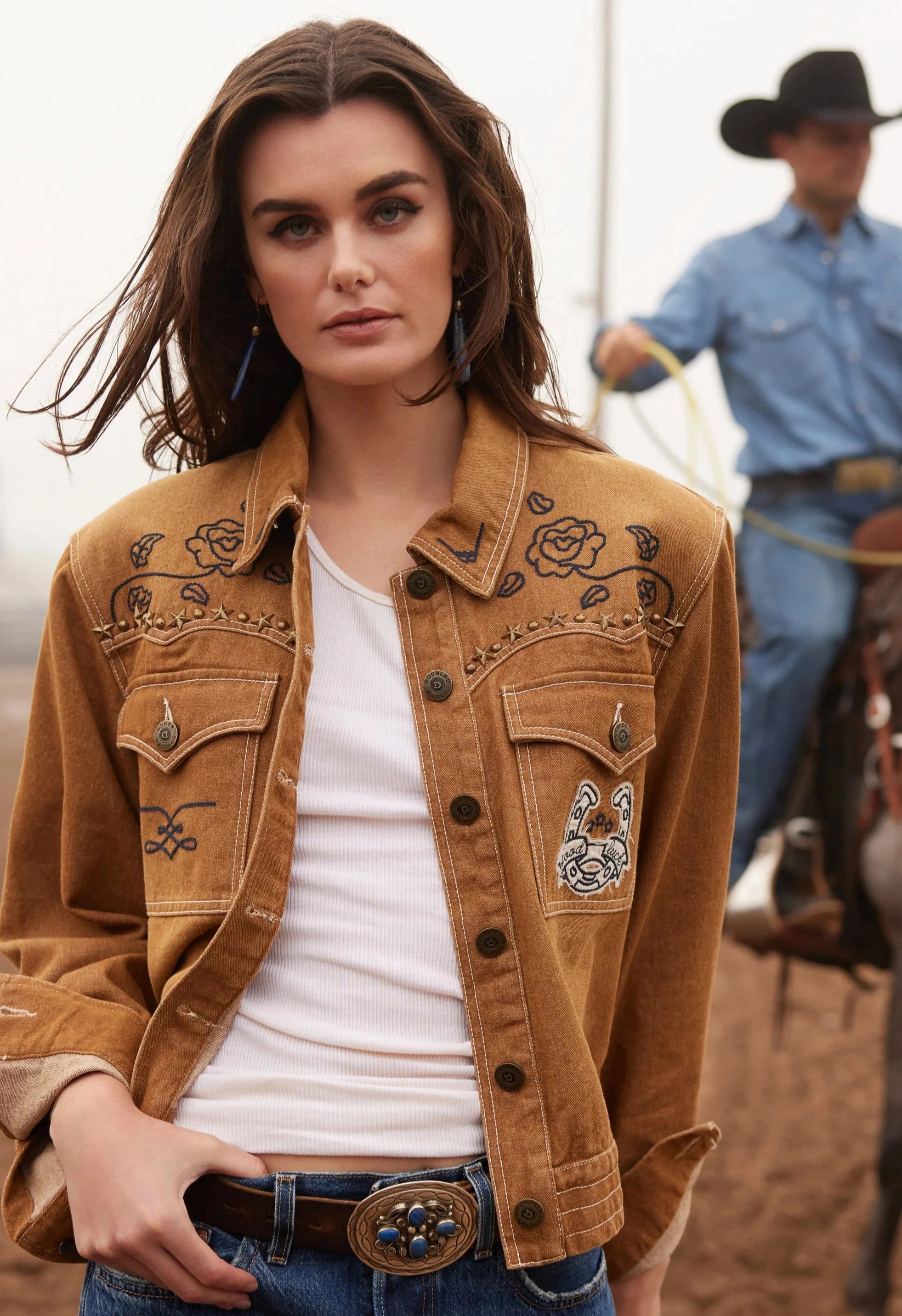 Double D Ranch Women's Denim Jacket C3289 Quilted Jacket Puffer Jacket Insulated Jacket Double D Ranch Women's Denim Jacket C3289 Quilted Jacket Puffer Jacket Insulated Jacket