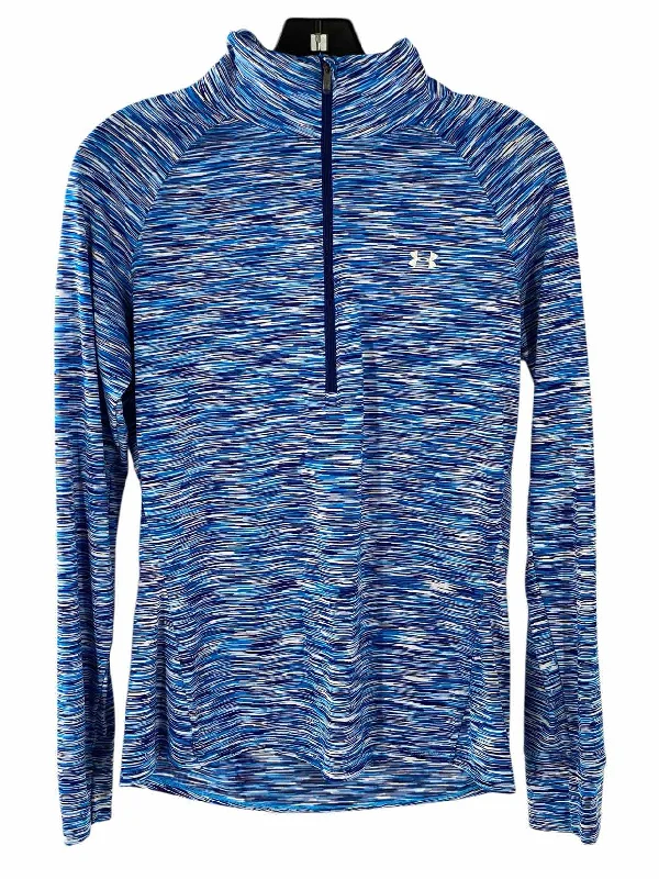Under Armour Size M Blue White Heather Athletic Jacket Oversized Jacket Tailored Jacket Straight Jacket Under Armour Size M Blue White Heather Athletic Jacket Oversized Jacket Tailored Jacket Straight Jacket