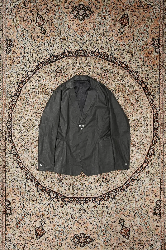 Omar Afridi COATED TRES JACKET (BROWN) Trench Coat Raincoat Waterproof Jacket