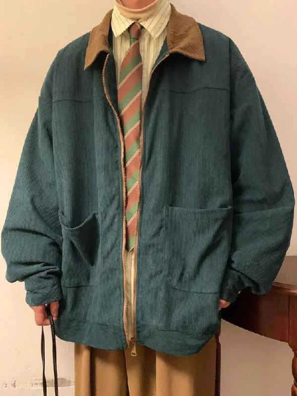 Vintage Corduroy Contrast Color Jacket Striped Jacket Polka Dot Jacket Floral Jacket Vintage Corduroy Contrast Color Jacket Striped Jacket Polka Dot Jacket Floral Jacket