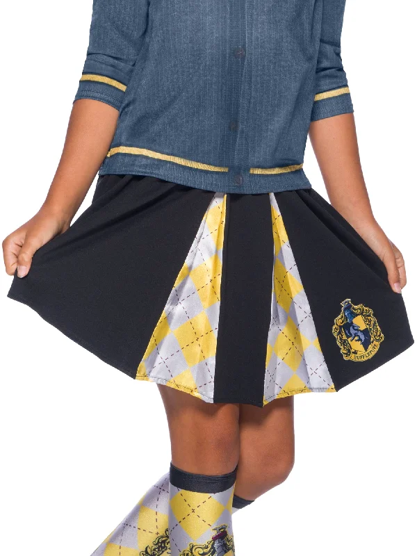 Hufflepuff Harry Potter Costume Skirt One Size silk skirt lustrous