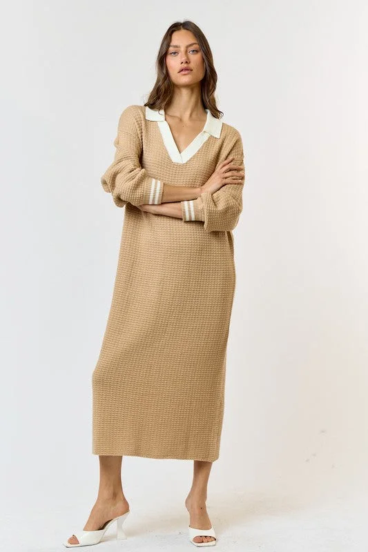 Preppy Sweater Dress Satin Fabric Silk Fabric Chiffon Fabric