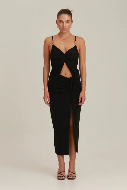 Finders Keepers Lena Skirt - Black spandex blend skirt