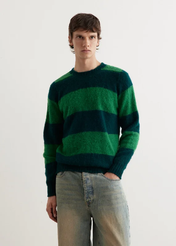 Shaggy Bear Sweater Cable Knit Ribbed Knit Lace Knit