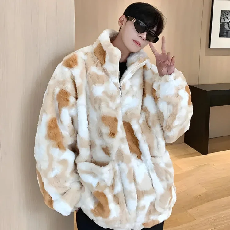 Faux Fur Zip-Up Teddy Jacket Faux Fur Jacket Real Fur Jacket Shearling Jacket