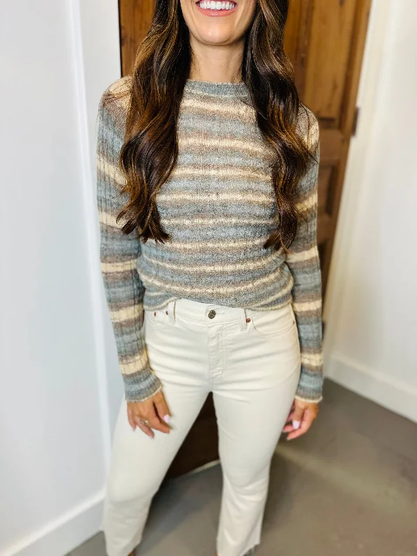 Mira Sweater- Heather Grey Fitted Loose Oversized