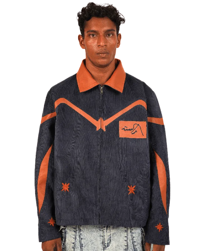 "ORION" JACKET Chenille Fabric Brocade Fabric Lace Fabric