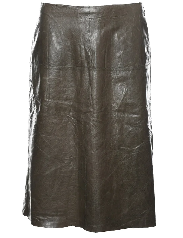A-Line Skirt - M linen skirt relaxed