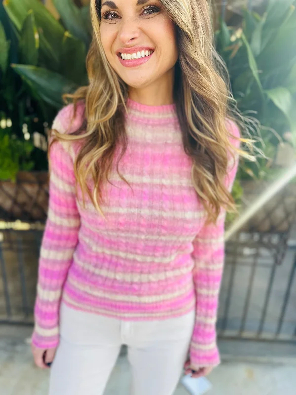 Mira Sweater- Peony Elasticated Padded Insulated