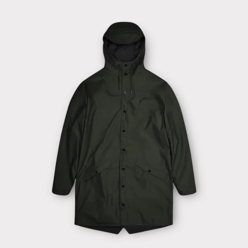 Rains Long Jacket W3 Green Plaid Jacket Tartan Jacket Houndstooth Jacket