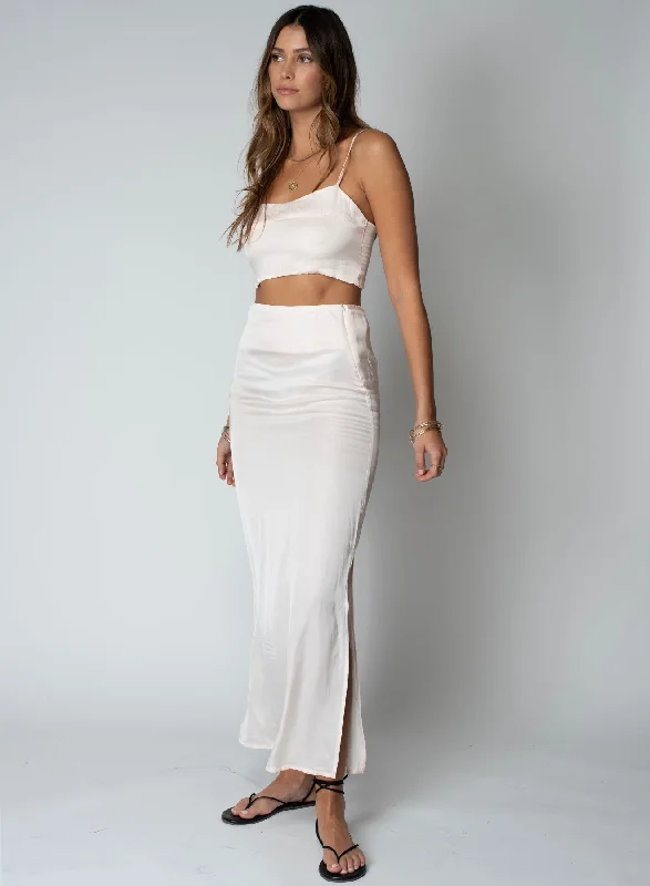 Powder Dani Maxi Skirt wool skirt warm