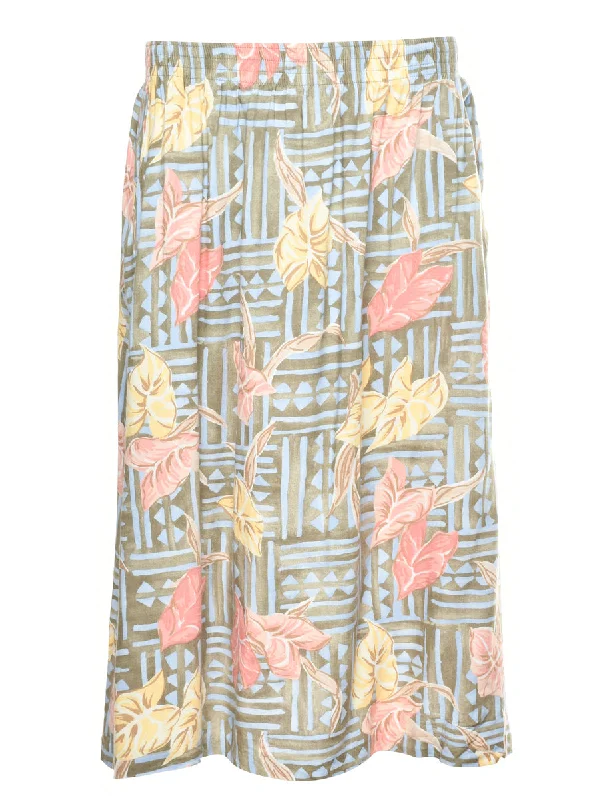 Floral Petites Maxi Skirt - S cashmere skirt fine