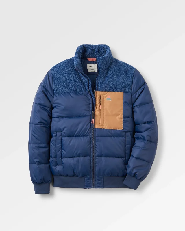 Journey Recycled Insulated Jacket - Rich Navy/Dark Denim Cotton Jacket Linen Jacket Terry Jacket Journey Recycled Insulated Jacket - Rich Navy/Dark Denim Cotton Jacket Linen Jacket Terry Jacket