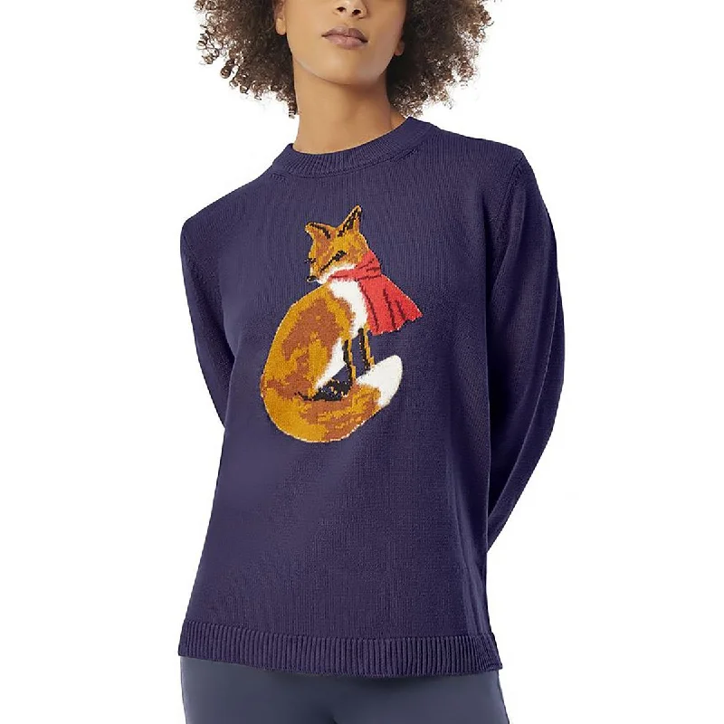 Jones New York Womens Petites Printed Crewneck Sweater Fleece Fabric Down Fabric Feather Fabric Jones New York Womens Petites Printed Crewneck Sweater Fleece Fabric Down Fabric Feather Fabric