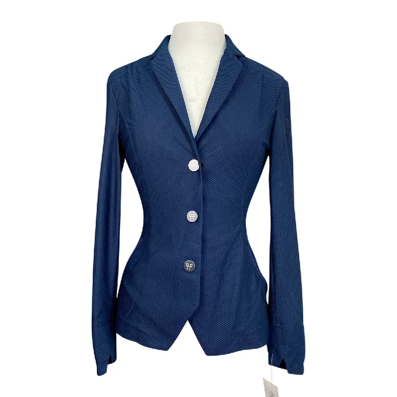 Horse Pilot AeroMesh Show Jacket in Navy - Women's FR 38 (US 8) Zippered Jacket Buttoned Jacket Snapped Jacket Horse Pilot AeroMesh Show Jacket in Navy - Women's FR 38 (US 8) Zippered Jacket Buttoned Jacket Snapped Jacket