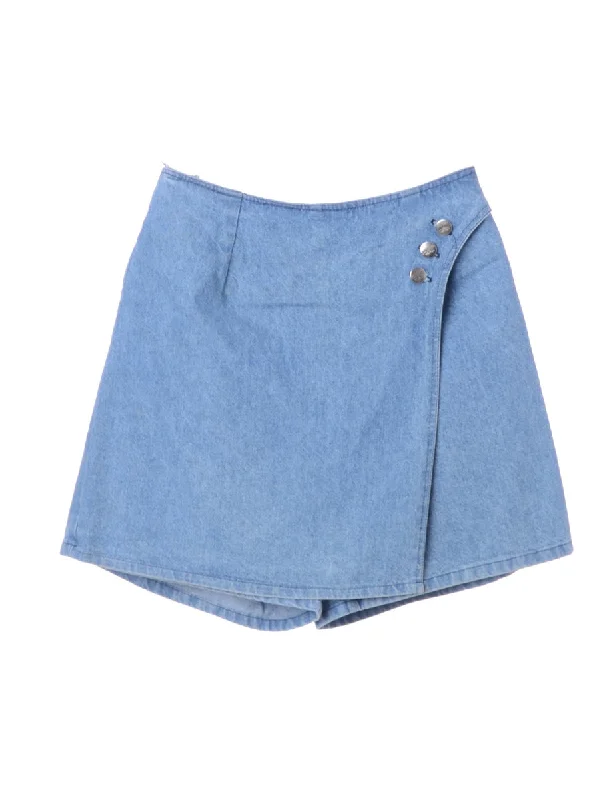 Denim Mini Skirt cashmere skirt plush