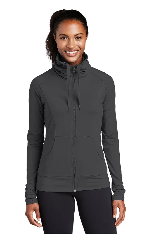 Sport-Tek Womens Sport-Wick Moisture Wicking Full Zip Jacket - Charcoal Grey Rayon Fabric Velvet Fabric Corduroy Fabric Sport-Tek Womens Sport-Wick Moisture Wicking Full Zip Jacket - Charcoal Grey Rayon Fabric Velvet Fabric Corduroy Fabric