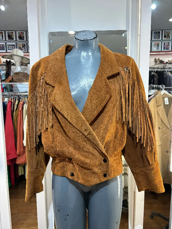80’s Brown Suede Fringe Short Jacket By Yearbook Chenille Jacket Brocade Jacket Lace Jacket 80’s Brown Suede Fringe Short Jacket By Yearbook Chenille Jacket Brocade Jacket Lace Jacket