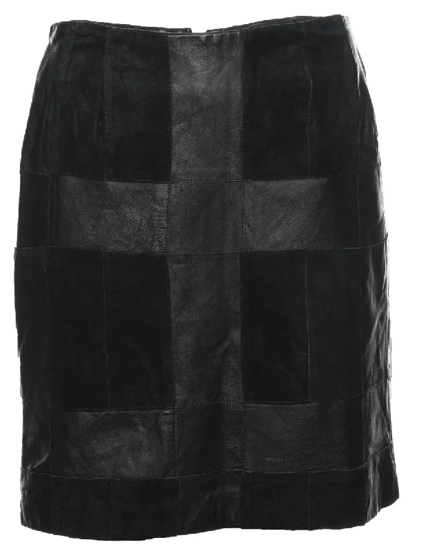 A-Line Leather Skirt - M corduroy skirt comfortable
