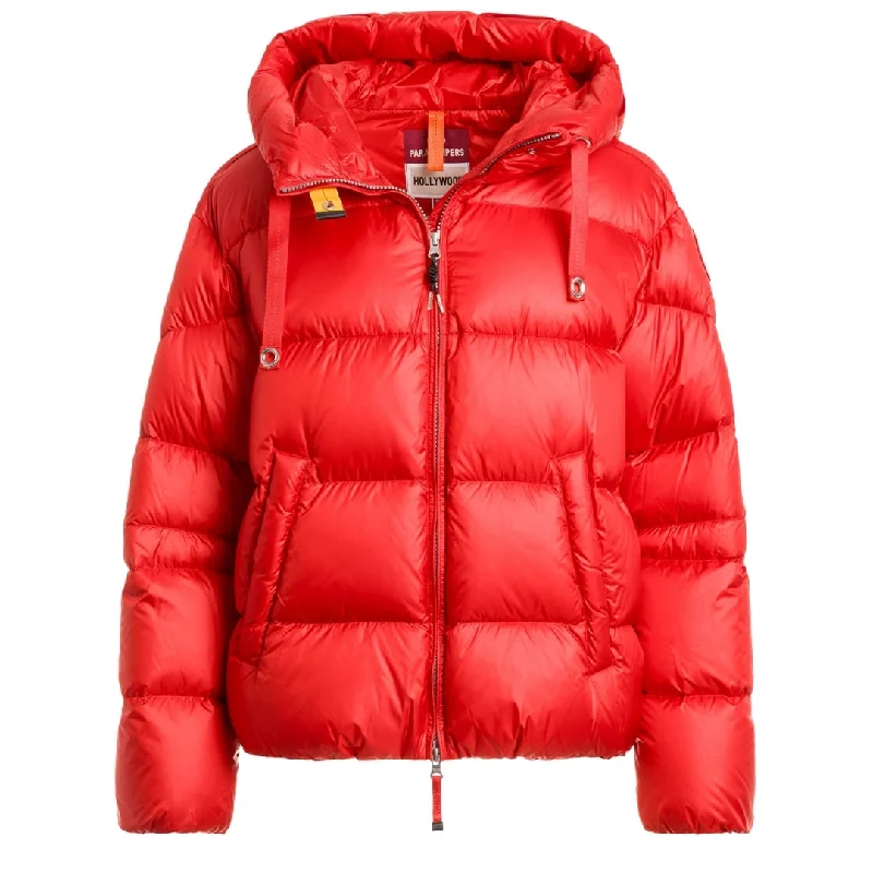 Parajumpers Tilly Red Down Jacket Faux Fur Jacket Real Fur Jacket Shearling Jacket
