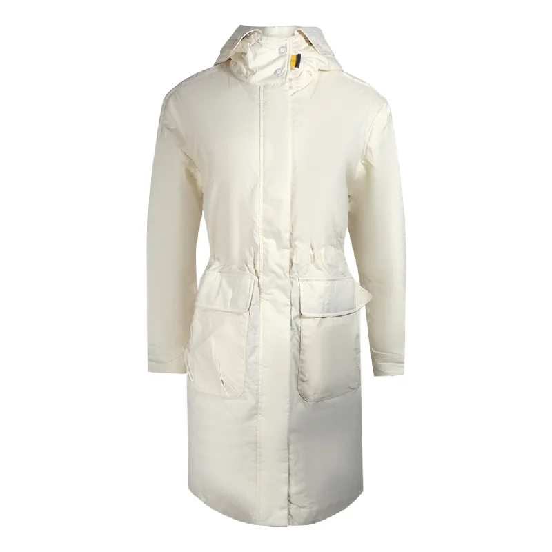 Parajumpers Eulalia Moonbeam White Hooded Padded Long Jacket Striped Jacket Polka Dot Jacket Floral Jacket Parajumpers Eulalia Moonbeam White Hooded Padded Long Jacket Striped Jacket Polka Dot Jacket Floral Jacket