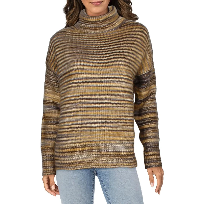 Stella + Lorenzo Womens Long Sleeve Space Dye Turtleneck Sweater Beaded Sweater Sequined Faux Fur Stella + Lorenzo Womens Long Sleeve Space Dye Turtleneck Sweater Beaded Sweater Sequined Faux Fur