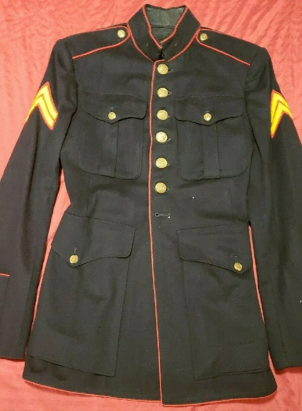 Authentic 1948 39R USMC Dress Blue Jacket Denim Jacket Leather Jacket Suede Jacket