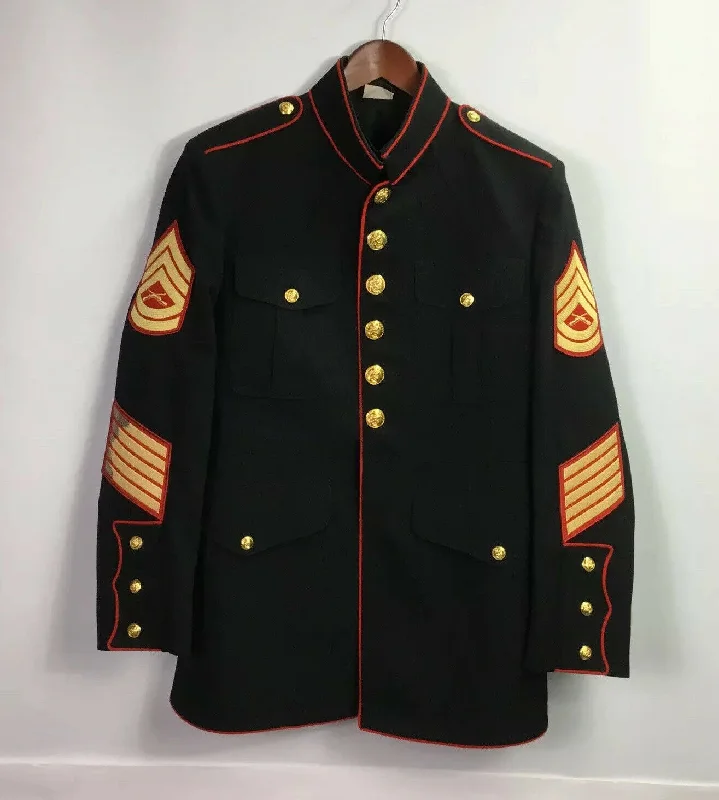 Authentic Very Rare 46R USMC Gunnery Sergeant Dress Blue Jacket = SOLD Striped Jacket Polka Dot Jacket Floral Jacket Authentic Very Rare 46R USMC Gunnery Sergeant Dress Blue Jacket = SOLD Striped Jacket Polka Dot Jacket Floral Jacket