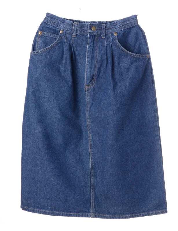 Denim Midi Skirt denim skirt stylish
