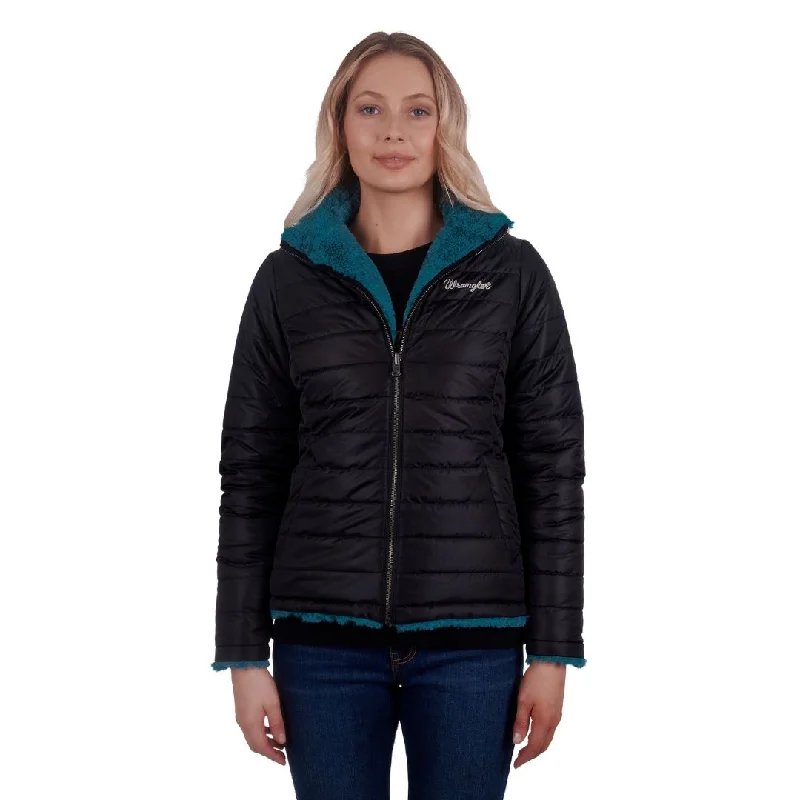 Wrangler Womens Montana Reversible Jacket Mesh Jacket Canvas Jacket Denim Jacket