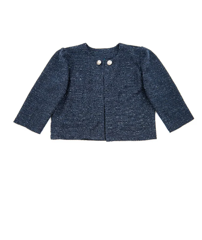 By Debra Girls Jackie Navy Boucle Jacket Mesh Jacket Canvas Jacket Denim Jacket