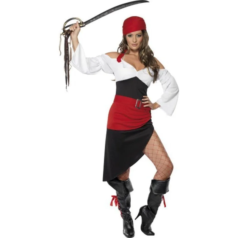 Sassy Pirate Wench Costume with Skirt slim fit skirt