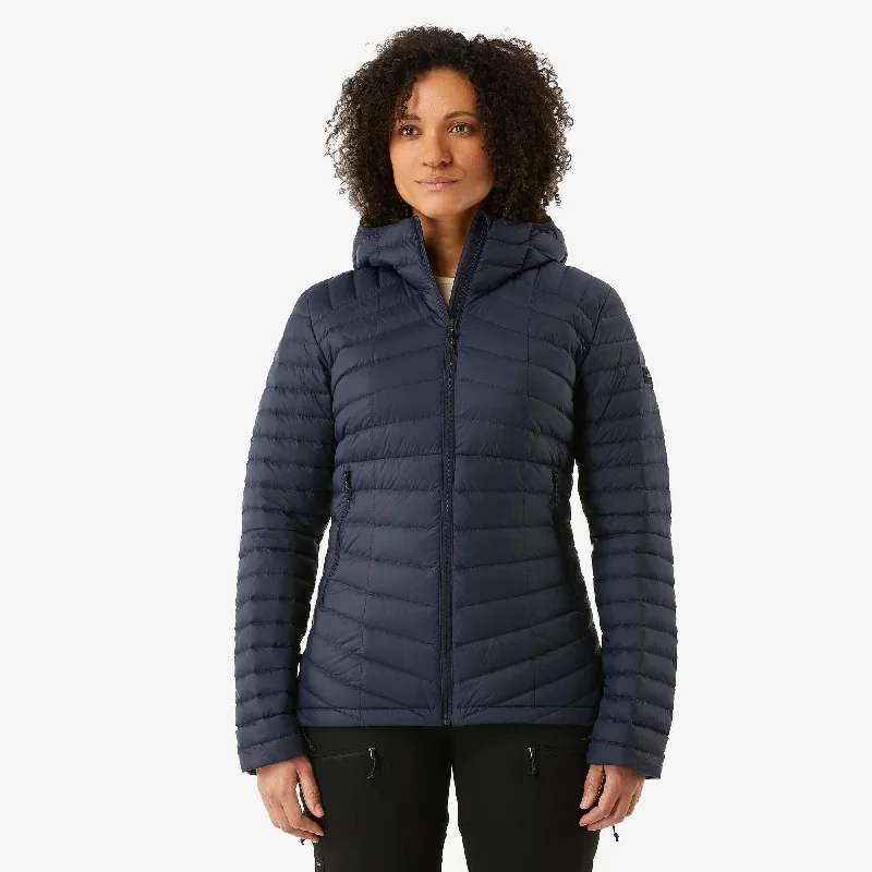 Forclaz Women's MT100 Hooded Down Puffer Jacket Wool Fabric Cashmere Fabric Tweed Fabric Forclaz Women's MT100 Hooded Down Puffer Jacket Wool Fabric Cashmere Fabric Tweed Fabric