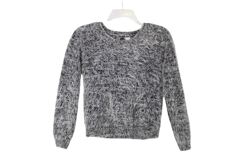 Divided Gray Sweater | XS Chenille Fabric Brocade Fabric Lace Fabric