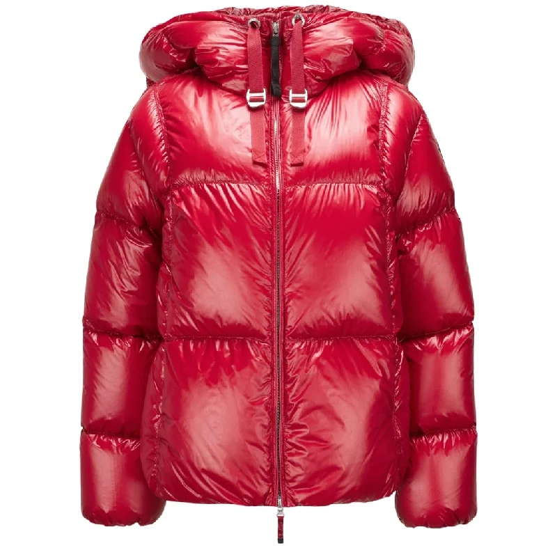 Parajumpers Water Lily Red Down Jacket Fleece Fabric Down Fabric Feather Fabric