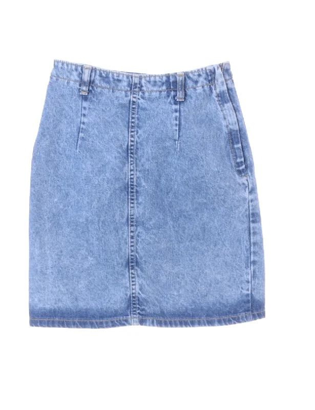 Denim Mini Skirt chiffon skirt lightweight